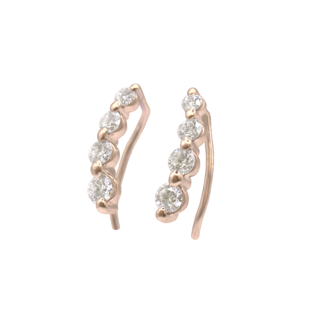 【DEW/デュー】ダイヤモンドK18/PTピアス・0.5ct