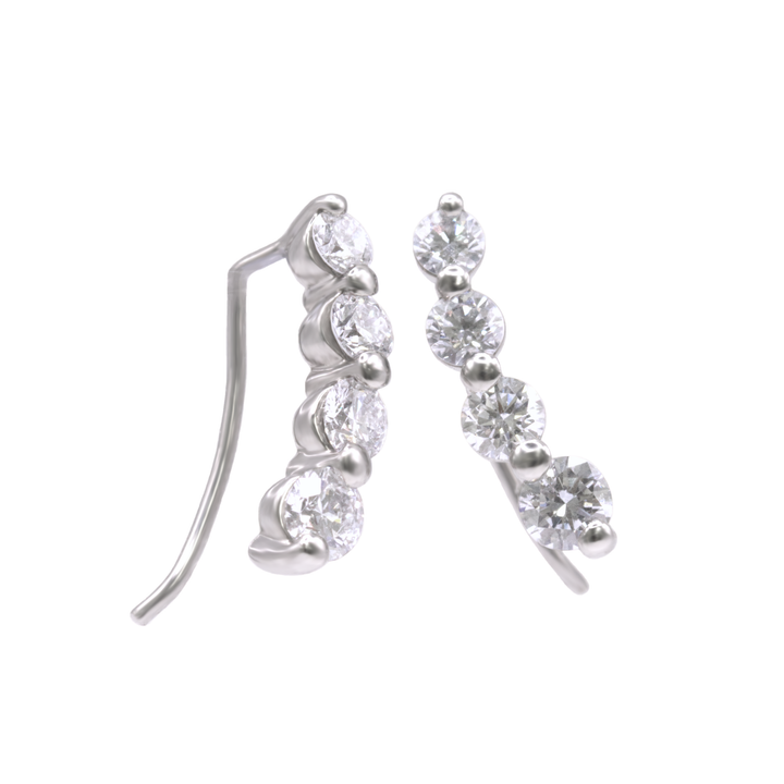 【DEW/デュー】ダイヤモンドK18/PTピアス・1.0ct