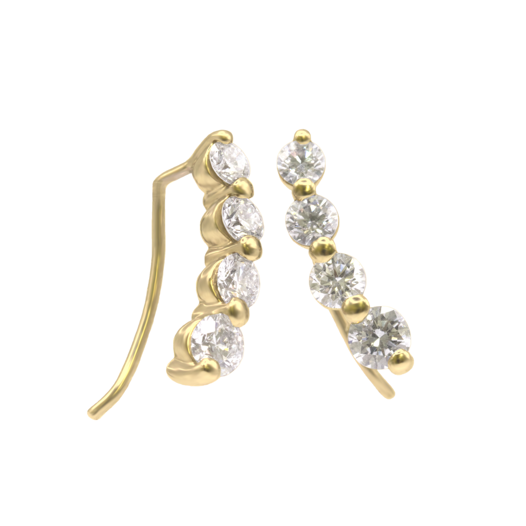 【DEW/デュー】ダイヤモンドK18/PTピアス・1.0ct
